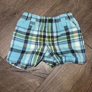 Gymboree Plaid Shorts - Blue, Green, and Yellow